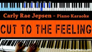 Carly Rae Jepsen - Cut To The Feeling - LOWER Key (Piano Karaoke / Sing Along)