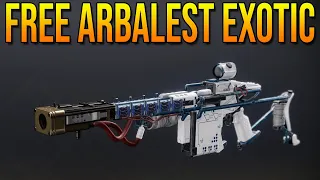 FREE ARBALEST NEW EXOTIC QUEST! DO THIS NOW (Destiny 2 Lightfall)