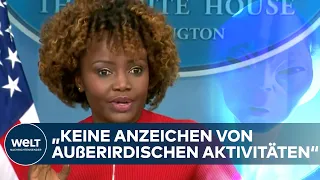 UFOs in den USA? "Keine Anzeichen von außerirdischen Aktivitäten" sagt das Weiße Haus