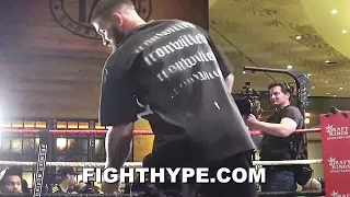 CALEB PLANT DIGS GRAVE FOR DAVID BENAVIDEZ AFTER FINAL WORKOUT 4 DAYS BEFORE BAD BLOOD SHOWDOWN