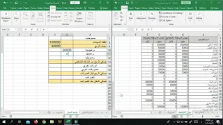 Excel _ القوائم الماليه علي الاكسيل