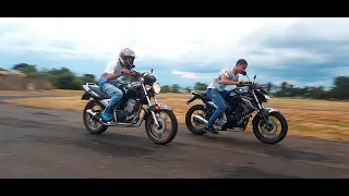 ARRANCADA ENTRE FAZER 250 VS CBX 250 TWISTER QUEM LEVA ??