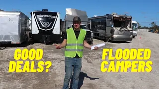 CHECKING OUT ENDLESS FLOODED CAMPERS AT FLORIDA COPART