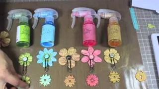 Canvas Bag How To featuring NEW Prima Color Bloom Sprays (scrapbooking)