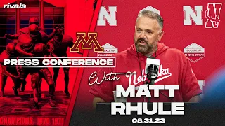 Nebraska Football: Matt Rhule talks loss at Minnesota (Aug. 31, 2023)