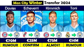 Manchester City CONFIRMED and RUMOUR Winter Transfers News in 2024! 🤪🔥 FT.  Echeverri, Balde...