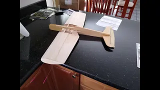 Control line Basic Trainer Scratch Build