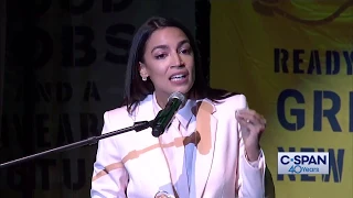 Rep. Alexandria Ocasio-Cortez complete remarks on Green New Deal (C-SPAN)