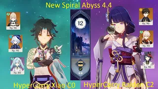 Genshin Impact 4.4 | New Spiral Abyss | HyperCarry Xiao & HyperCarry Raiden