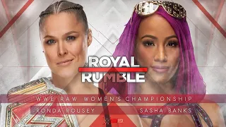 WWE 2K19: Ronda Rousey vs Sasha Banks - WWE Raw Women's Championship