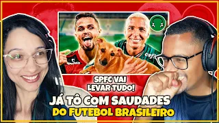 ♫ JÁ TÔ COM SAUDADES DO FUTEBOL BRASILEIRO | Paródia Senta Danada - Zé Felipe - REACT EM CASAL