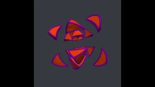 Stereographic runcinated tesseract - tetrahedra only (Python)