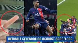 Dembele goal vs barcelona And Celebration | Barca Fans Are Not Happy