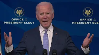 President-Elect Joe Biden Addresses Riot at U.S. Capitol