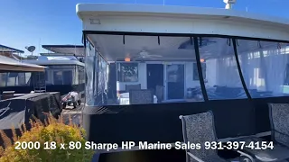 2000 18 x 80 Sharpe Houseboat for Sale HP Marine sales