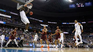 Duke's Zion Williamson slams in two on alley-oop in victory over Virginia Tech in Sweet 16