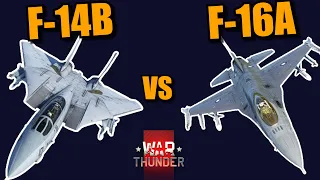 War Thunder DEV SERVER F-14B vs F-16A DOGFIGHTS! TOMCAT vs FALCON!