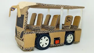 How To make Rc Bus With Cardboard at home