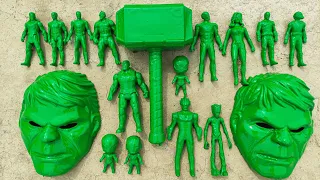 Membersihkan Mainan Robot Hulk, Xman, Captain Amerika, Groot, Ironman, Batman, Thor, Ultraman,Thanos