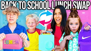 BACK TO SCHOOL LUNCH! *10 KiDS SWAP DIETS!*🎒