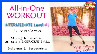 All-in-One Cardio and Strength Workout with an Exercise Ball