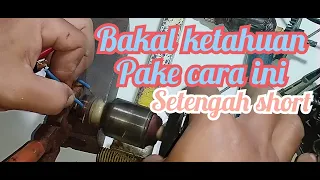 armature bor short | cara mengetahui angker bor terbakar