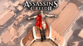 Прыжки с самых высоких зданий в Assassin's Creed II