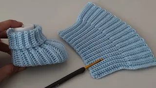 How to Crochet Newborn Booties | Super Easy & Fast Crochet Baby Booties for Beginners Tutorial