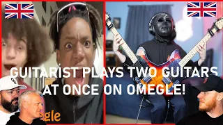 Guitarist Plays TWO GUITARS at once on Omegle - The Dooo REACTION!! | OFFICE BLOKES REACT!!