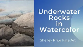 Underwater Rocks in Watercolor