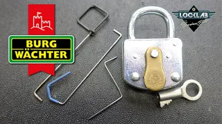 (1635) Burg Lever Padlock Picked Open