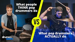 What People THINK Pop Drummers Do VS What Pop Drummers ACTUALLY Do #shorts