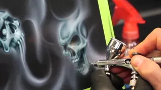 Smoke Flames and Skulls Step by Step.