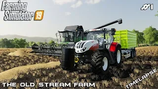 Harvesting fields | Animals on The Old Stream Farm | Farming Simulator 19 | Episode 1