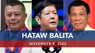 UNTV: Hataw Balita Pilipinas | November 9, 2022