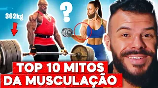 TOP 10 MENTIRAS DA MUSCULAÇÃO (Te Enganaram Esse Tempo Todo) PT.1