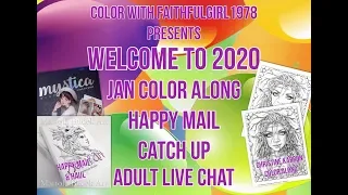 Adult Live Chat | Jan Color Along, New Books & Catch Up & Coloring Christine Karron