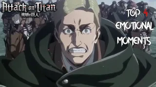 attack on titan - TOP 4 emotional moments