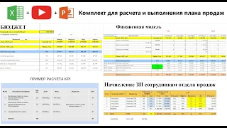 Комплект для расчета и выполнения плана продаж