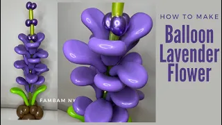 How to make a Huge Lavender Flower Balloon