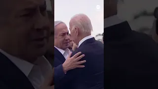 President Biden welcomed by Israel Prime Minister Netanyahu as he lands in Tel Aviv | ABC News