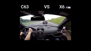 Mercedes C63 AMG VS BMW X6M
