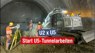 U2xU5: Start der U5-Tunnelarbeiten