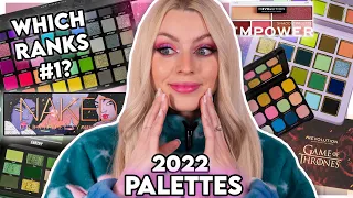 RANKING MY 2022 PALETTES ft some panned shades!