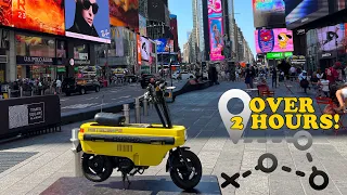 I Rode My HONDA MOTOCOMPO To Times Square!