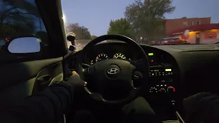 POV driving 2005 hyundai elantra