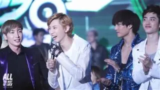 120829 Chanyeol at Music Bank Sky Festival Ending [ALL THE BEST OF LUCK]