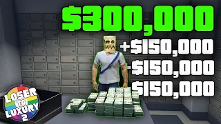 I STOLE ALL of This Bank's Money in GTA Online | GTA Online Loser to Luxury S2 EP 65