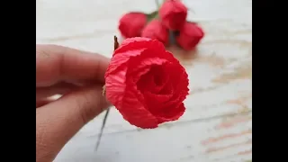 Small paper roses DIY Mellas