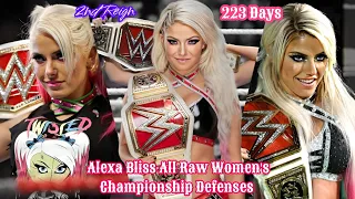 Alexa Bliss All Raw Women's Championship Defenses | 2nd Reign